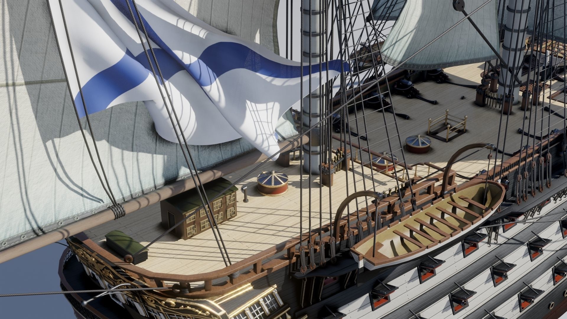 Twelve Apostles 1st line ship 3D model_13