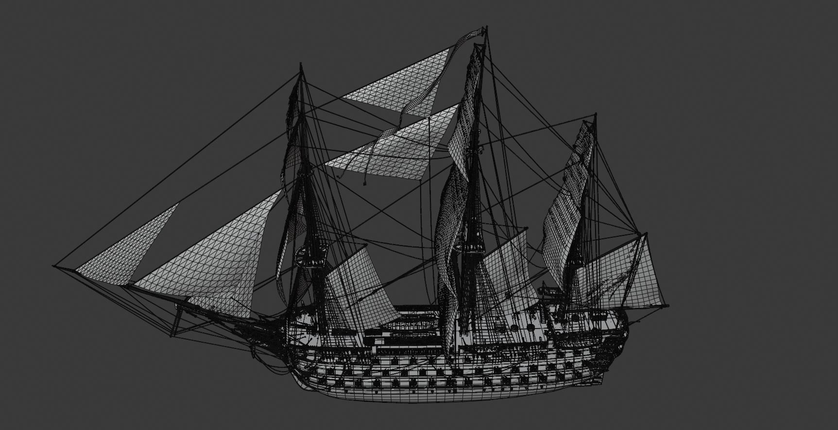 Twelve Apostles 1st line ship 3D model_34