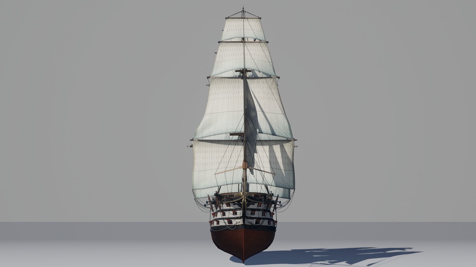 Twelve Apostles 1st line ship 3D model_9