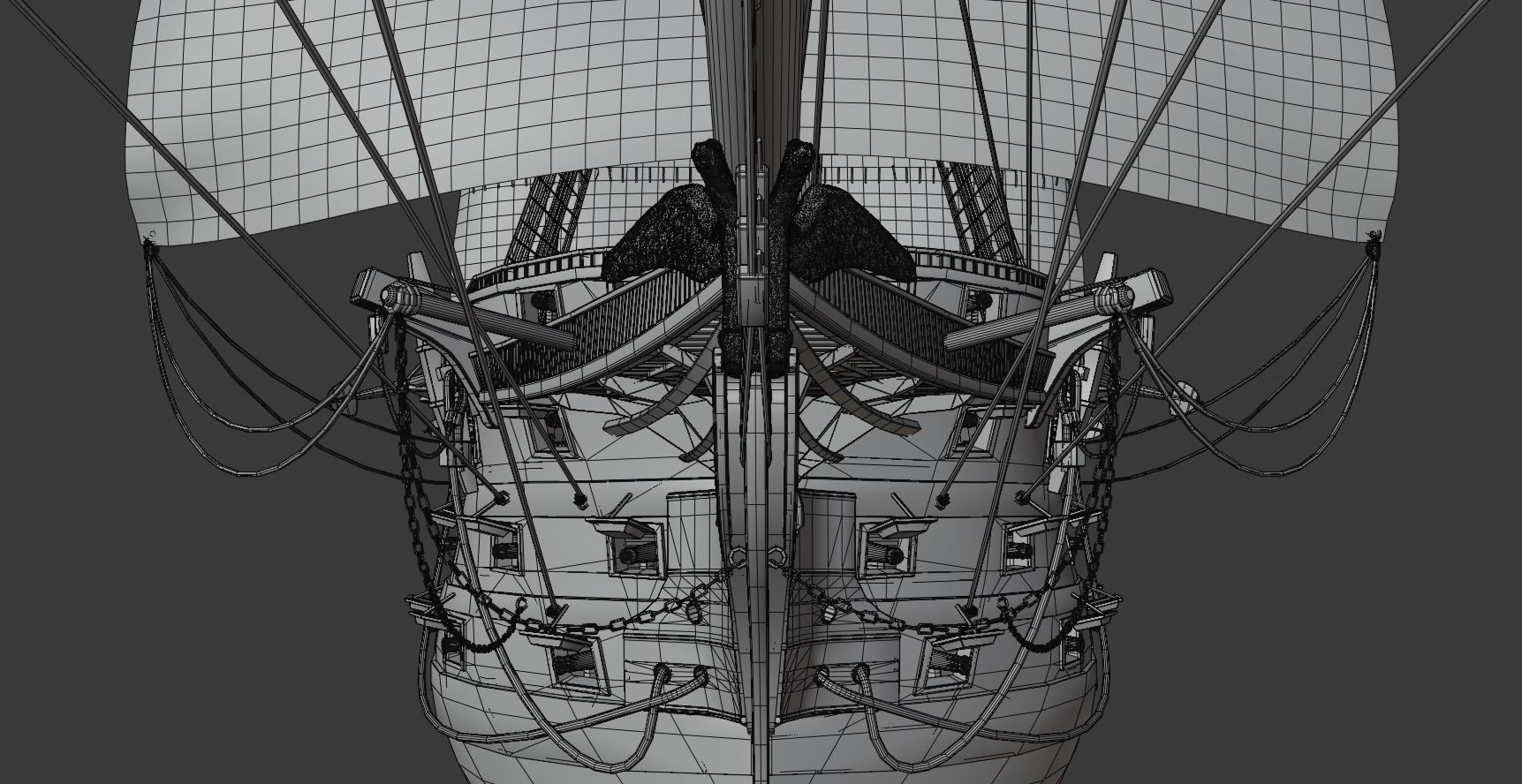 Twelve Apostles 1st line ship 3D model_33