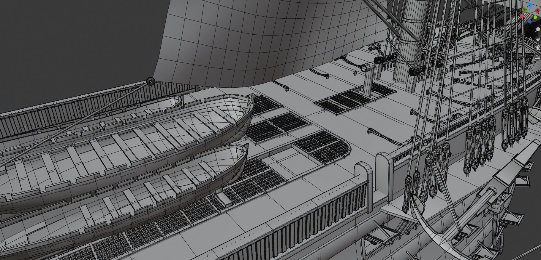 Twelve Apostles 1st line ship 3D model_28