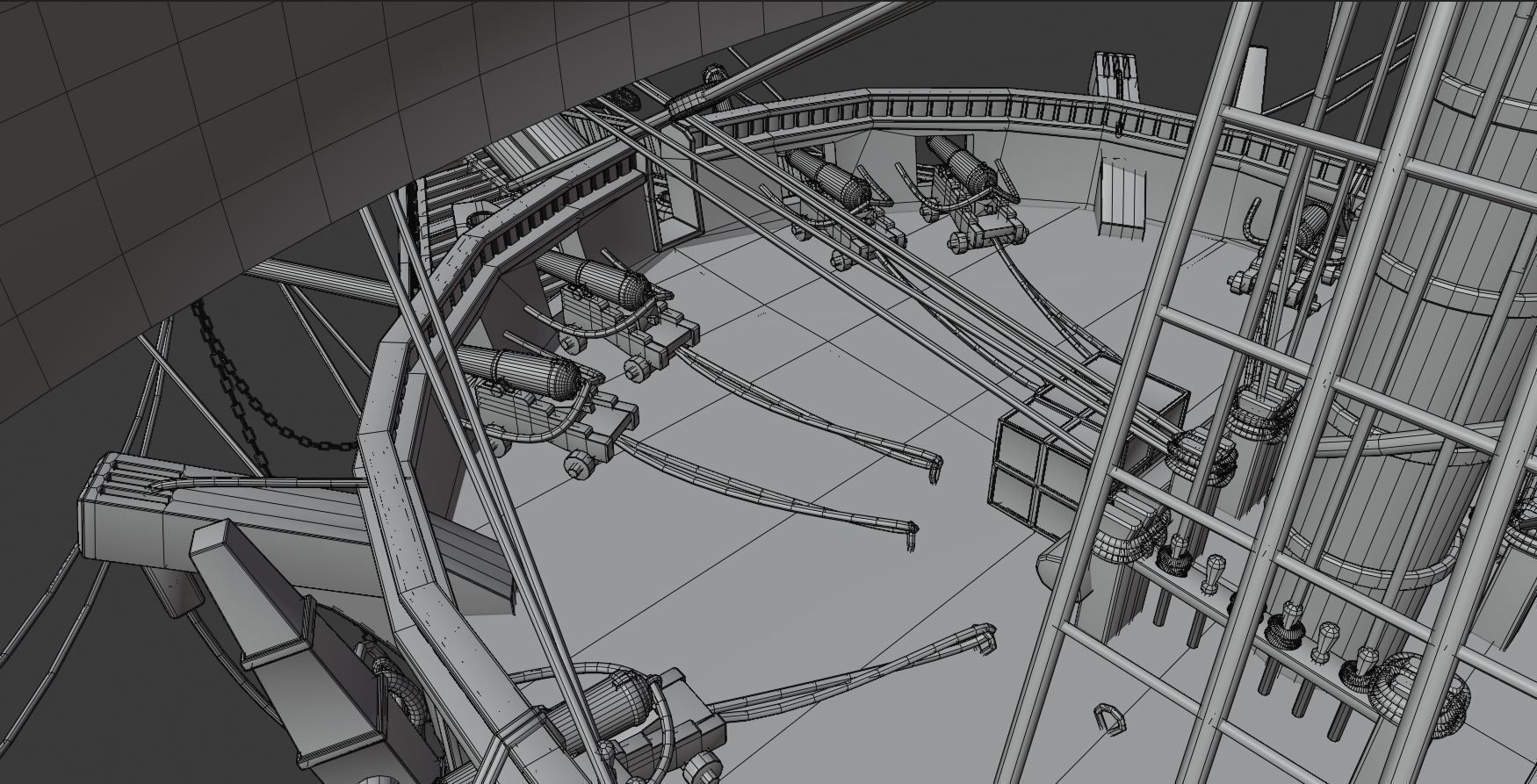 Twelve Apostles 1st line ship 3D model_29