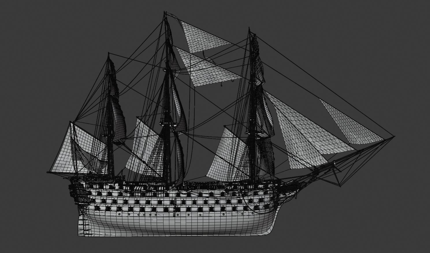 Twelve Apostles 1st line ship 3D model_21