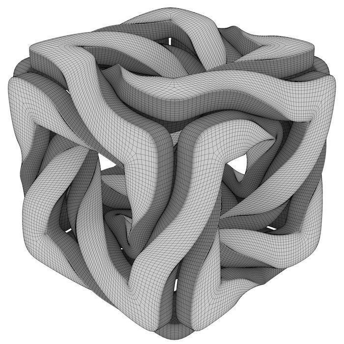 twisted cube 3D model_17