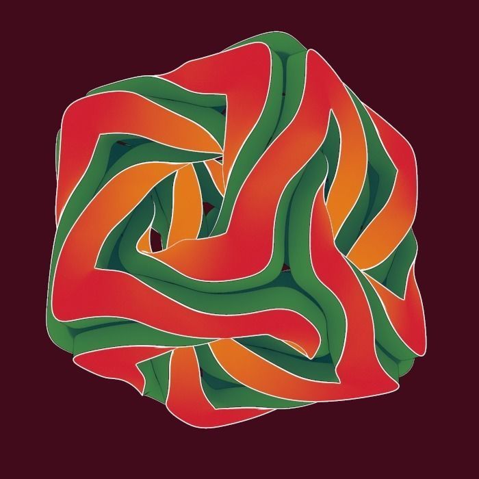 twisted cube 3D model_6