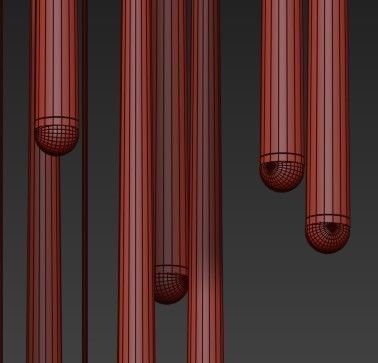 Aquitaine Round Chandelier Collection 3D model_4