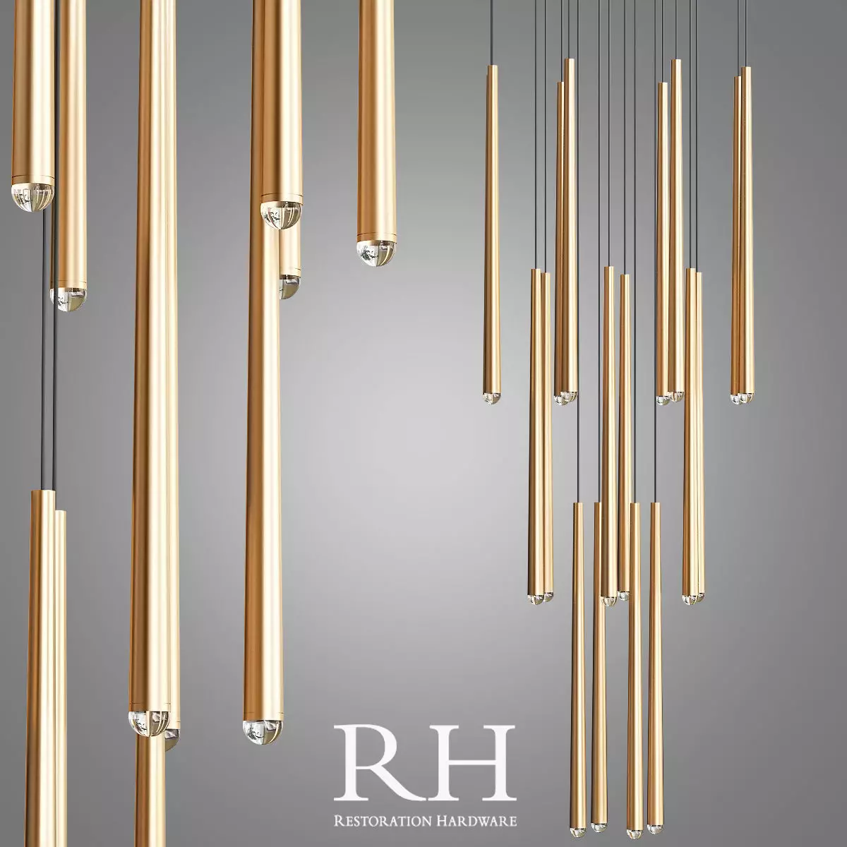 Aquitaine Round Chandelier Collection 3D model_0