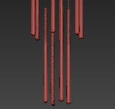 Aquitaine Round Chandelier Collection 3D model_3