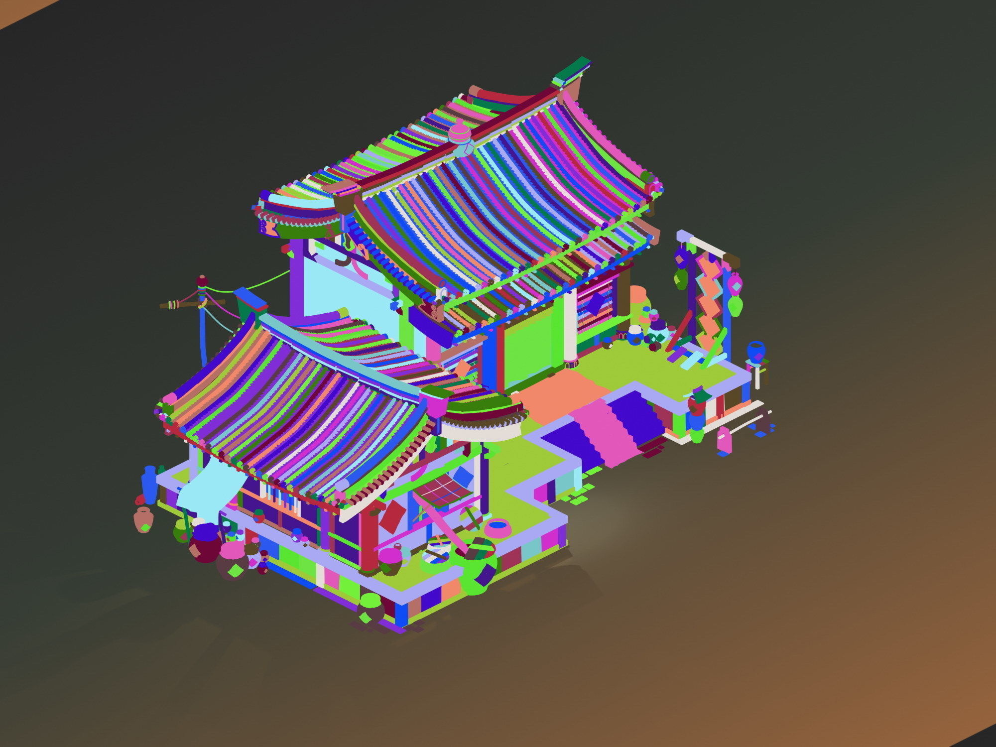 City Building - Wine Shop 3D model_2