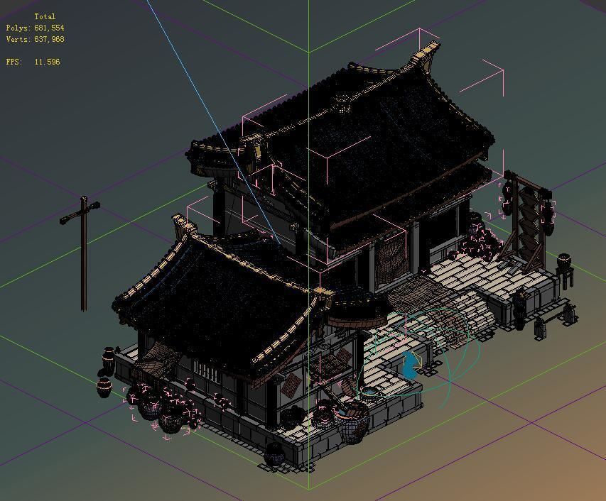 City Building - Wine Shop 3D model_1