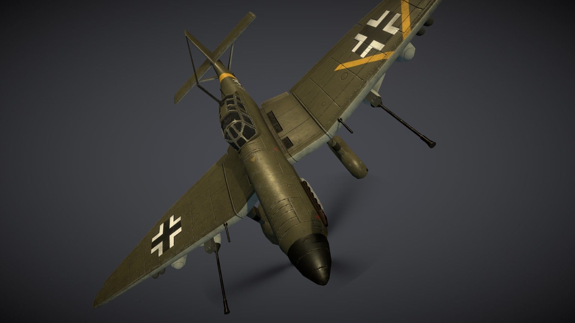 Junkers JU-87 Stuka Low-poly 3D model_24