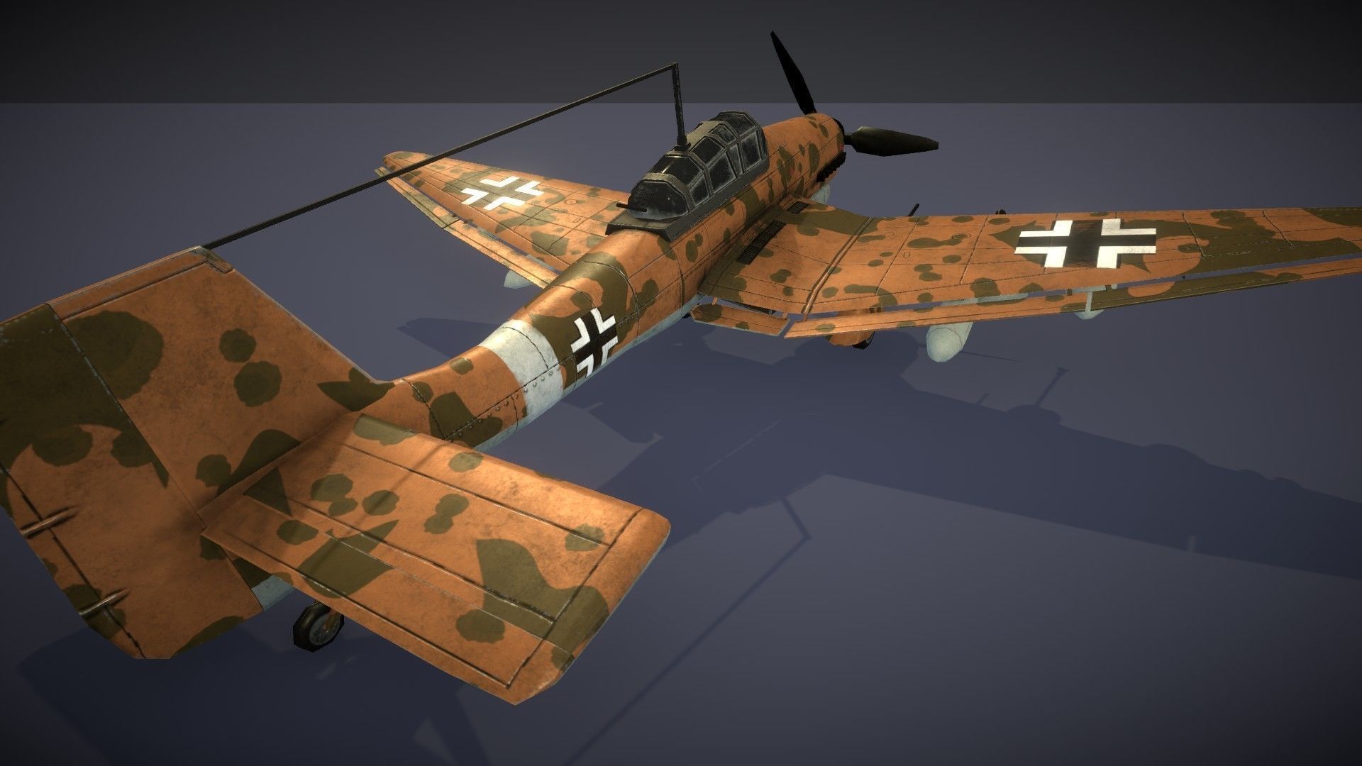 Junkers JU-87 Stuka Low-poly 3D model_28