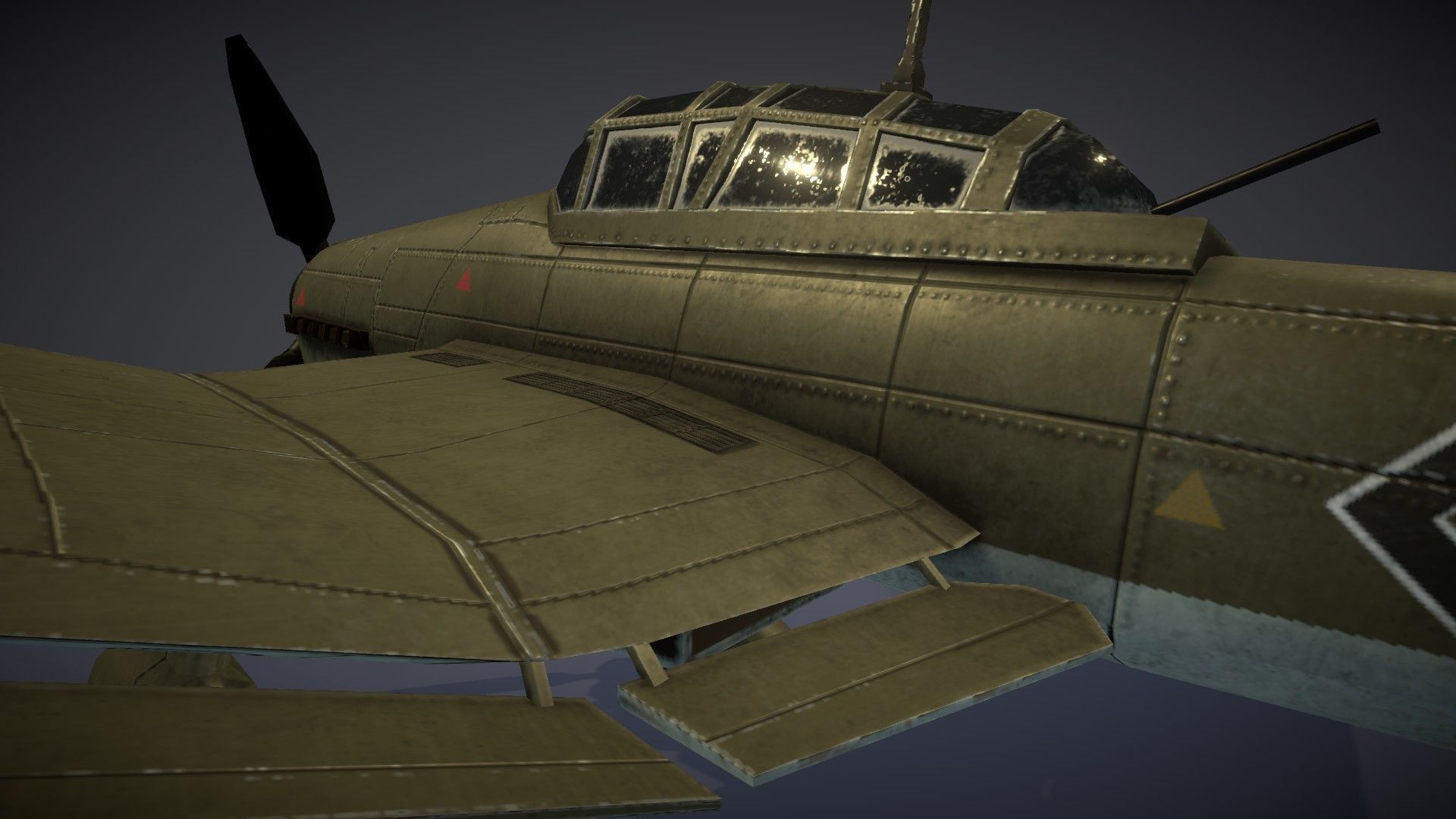 Junkers JU-87 Stuka Low-poly 3D model_12