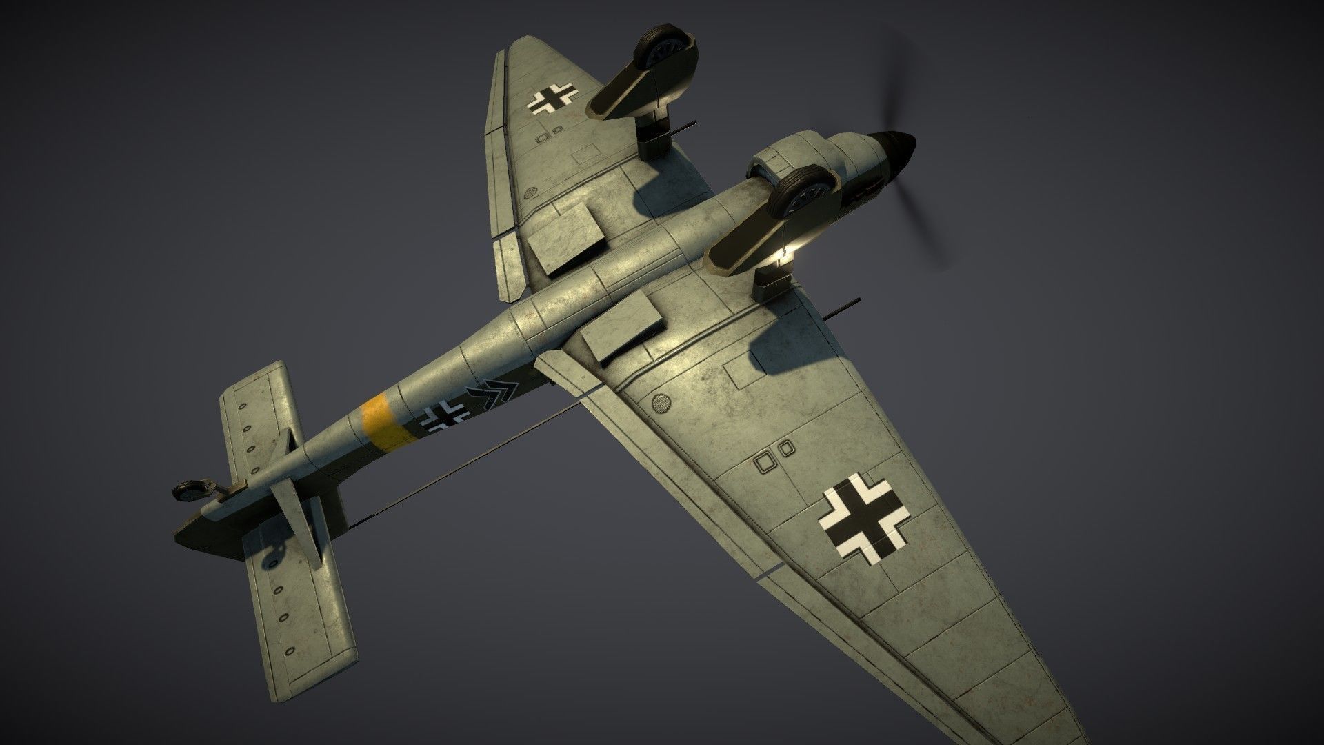 Junkers JU-87 Stuka Low-poly 3D model_6