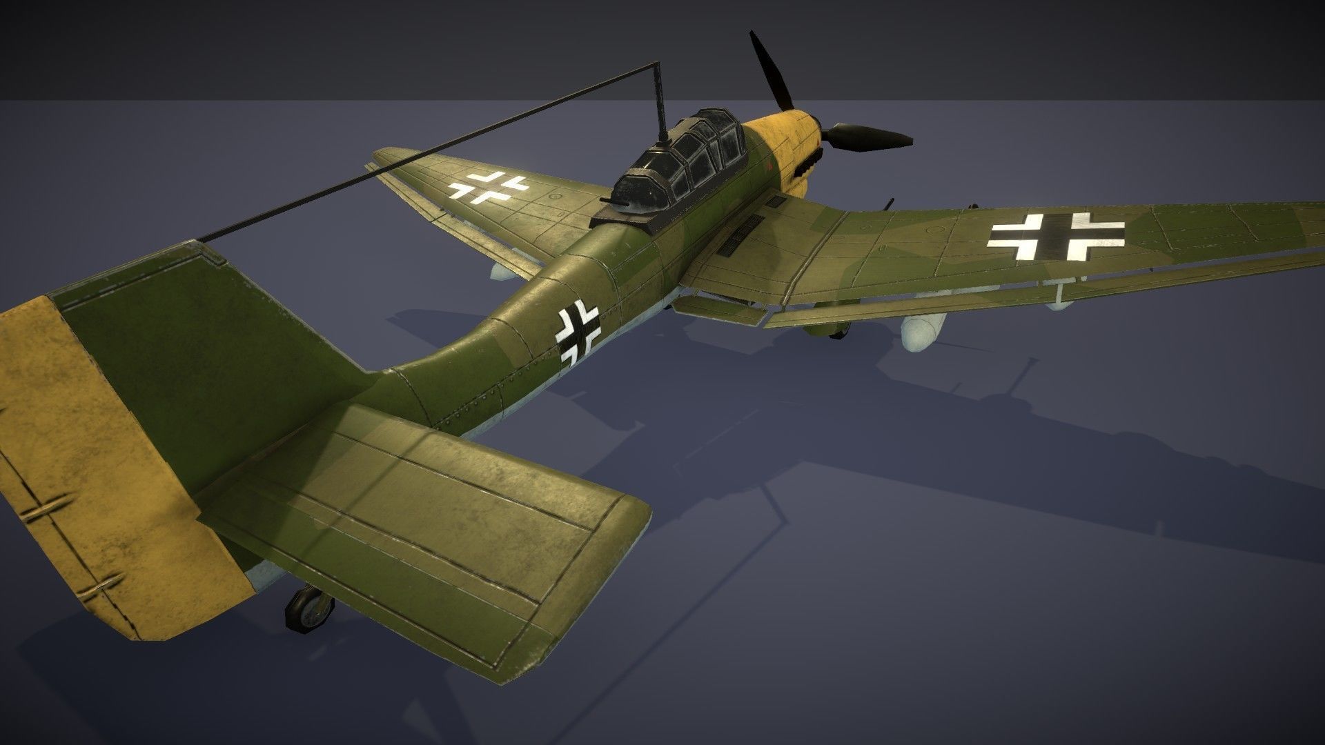 Junkers JU-87 Stuka Low-poly 3D model_25
