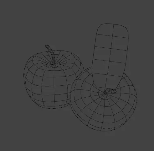 photo realistic rendered 3d apple  Low-poly 3D model_0