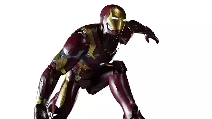 Iron Man Mark 46 Rigged Low-poly 3D model