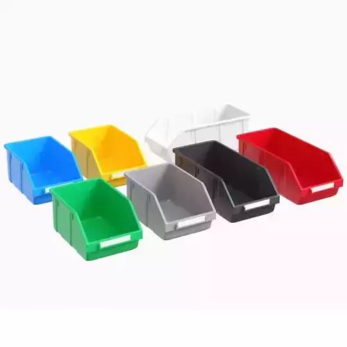 colored plastic boxes for parts