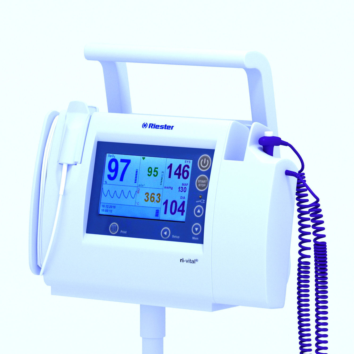 Spot-check vital signs monitor 3D model_5