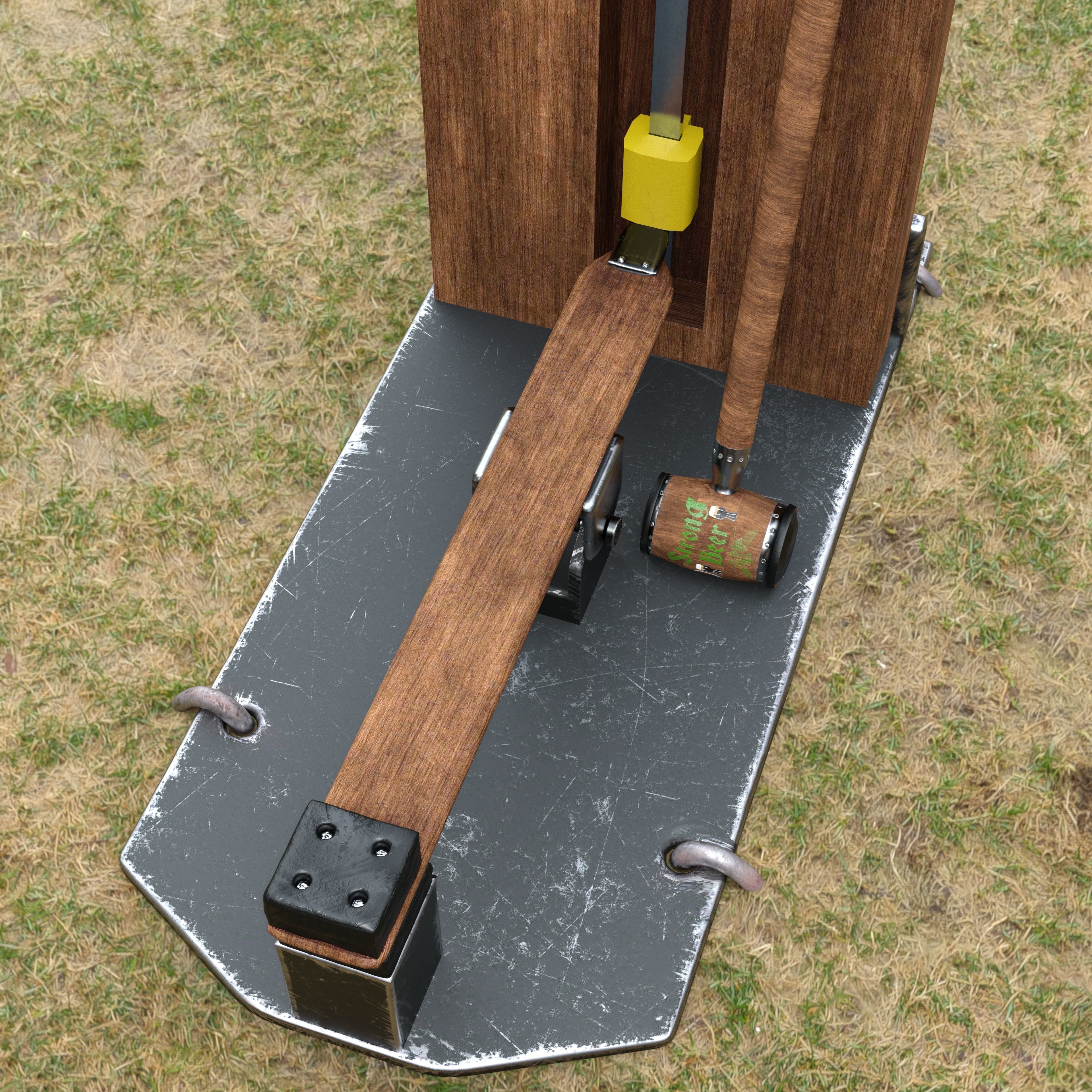 Ring-the-beerbell sword 3D model_3