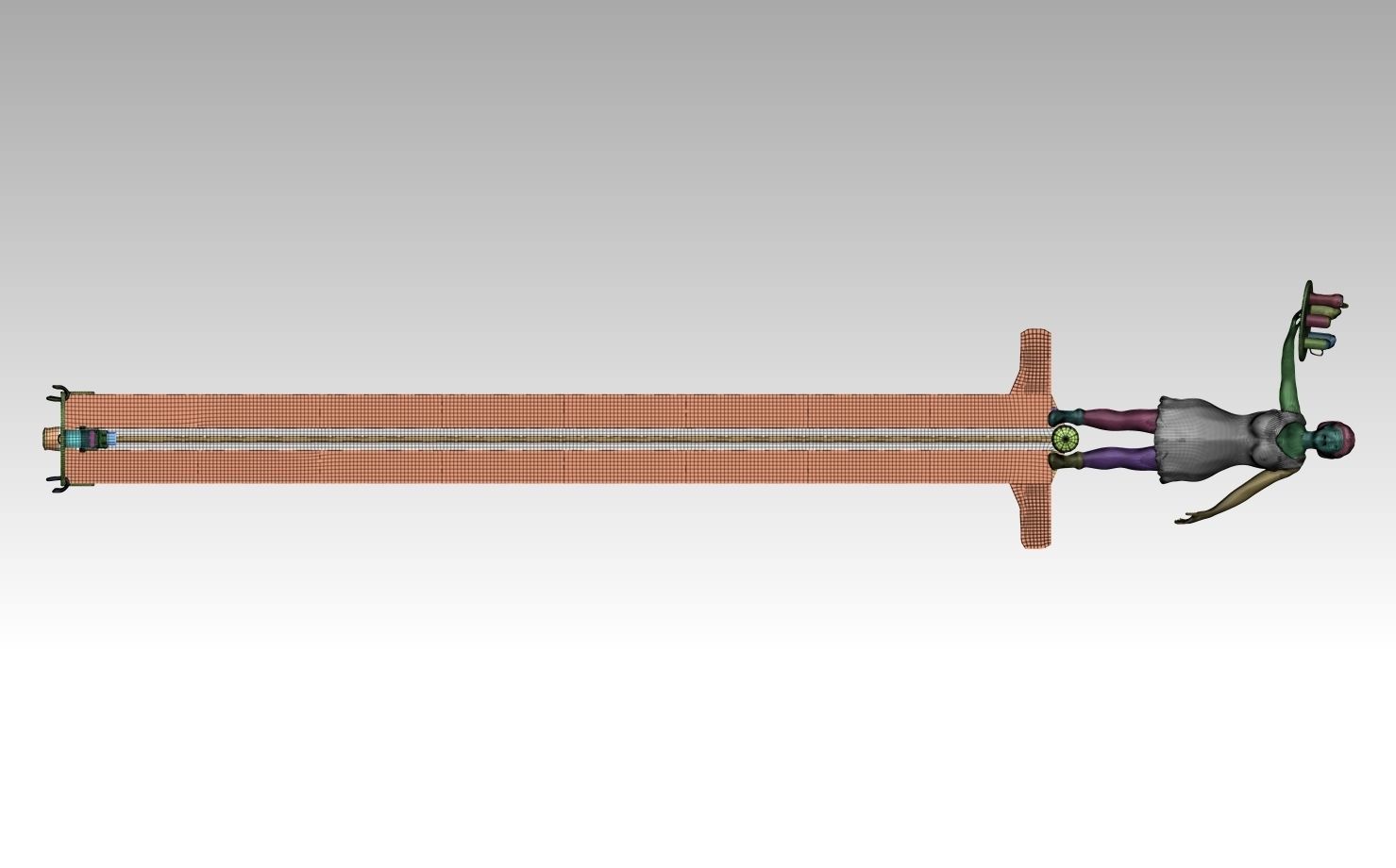 Ring-the-beerbell sword 3D model_8