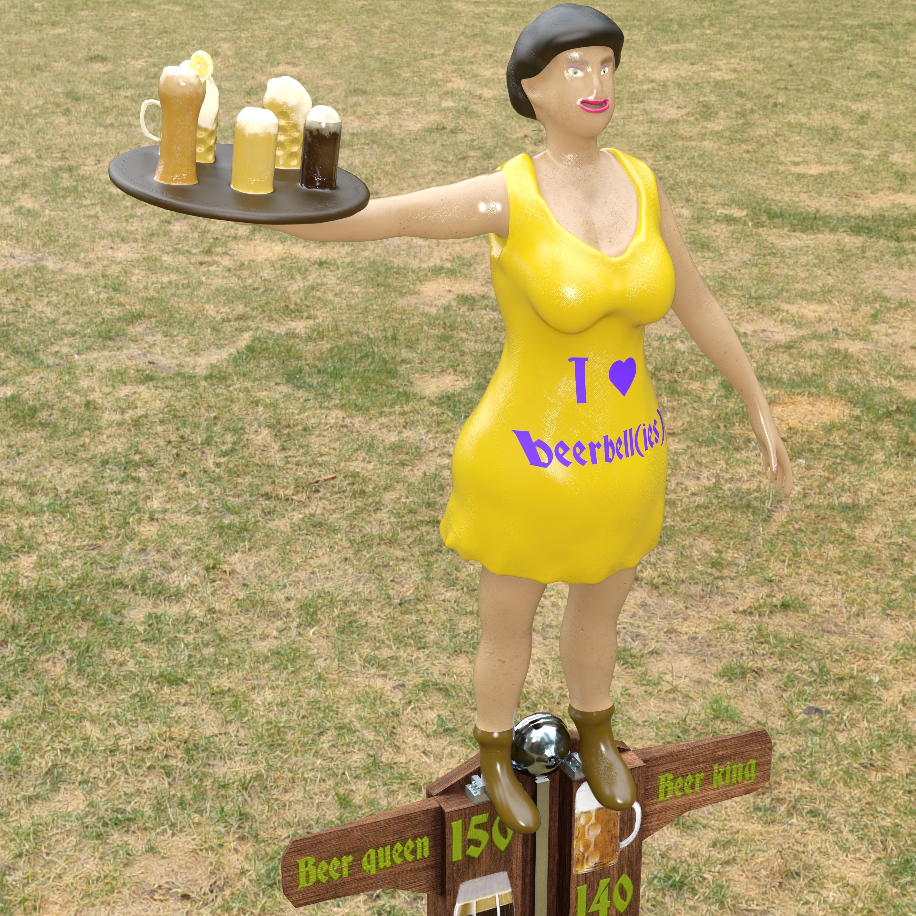 Ring-the-beerbell sword 3D model_5