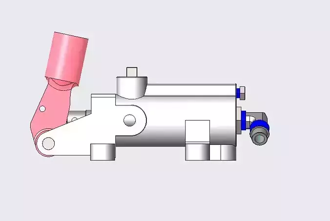 Double Acting Hand Pump 3D model
