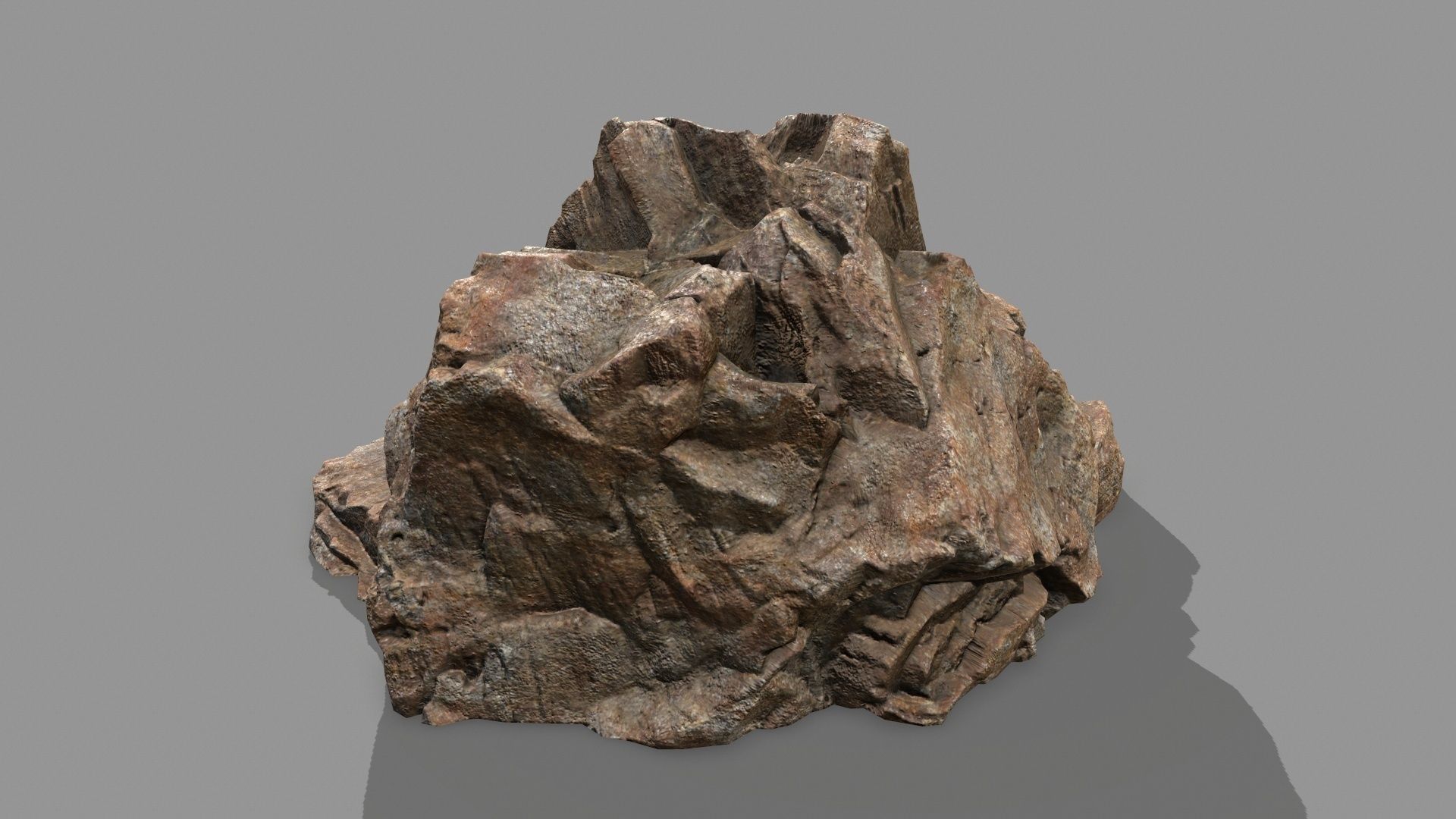 Rock Set mountain of rocks Low-poly 3D model_10