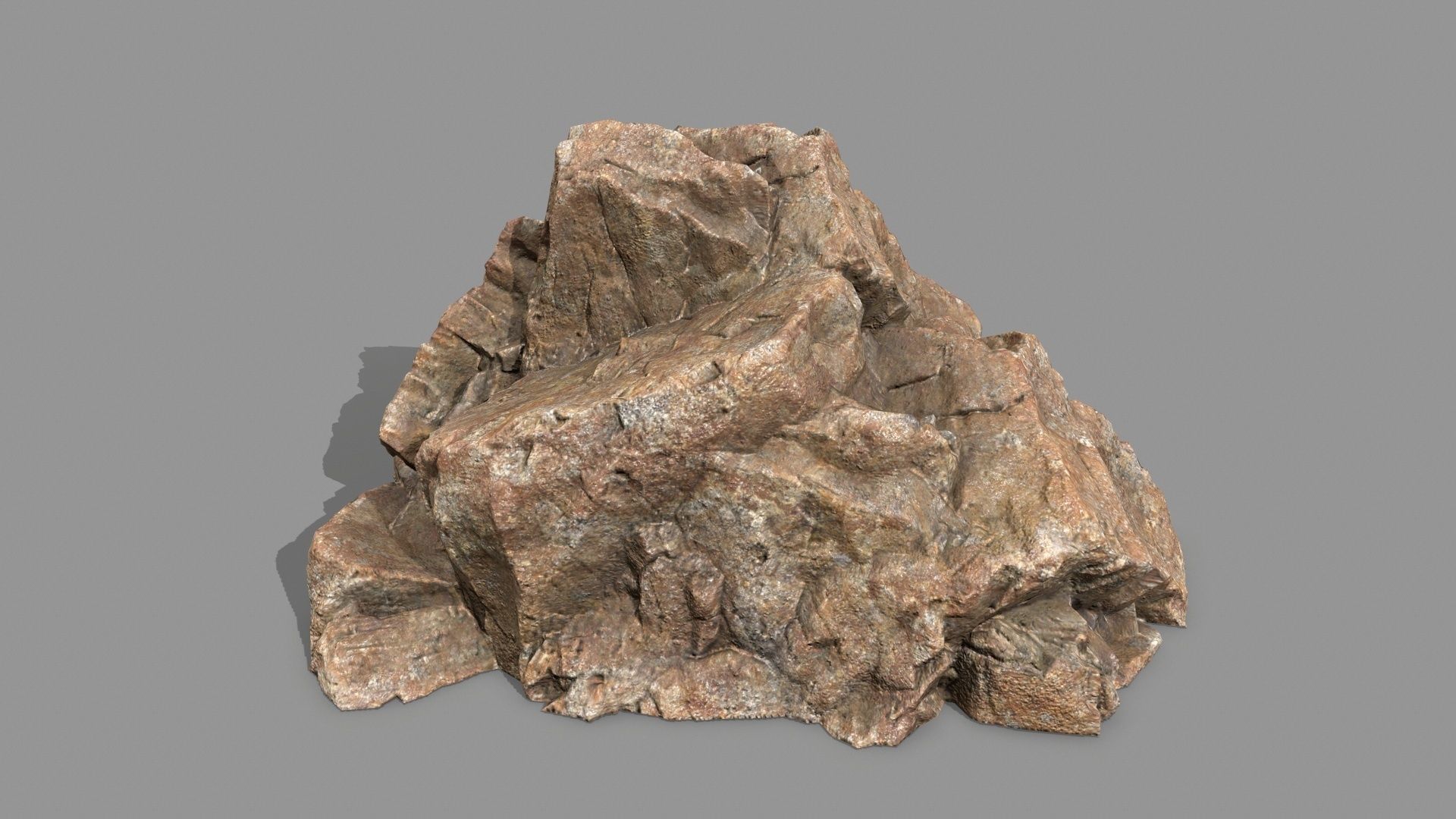 Rock Set mountain of rocks Low-poly 3D model_12