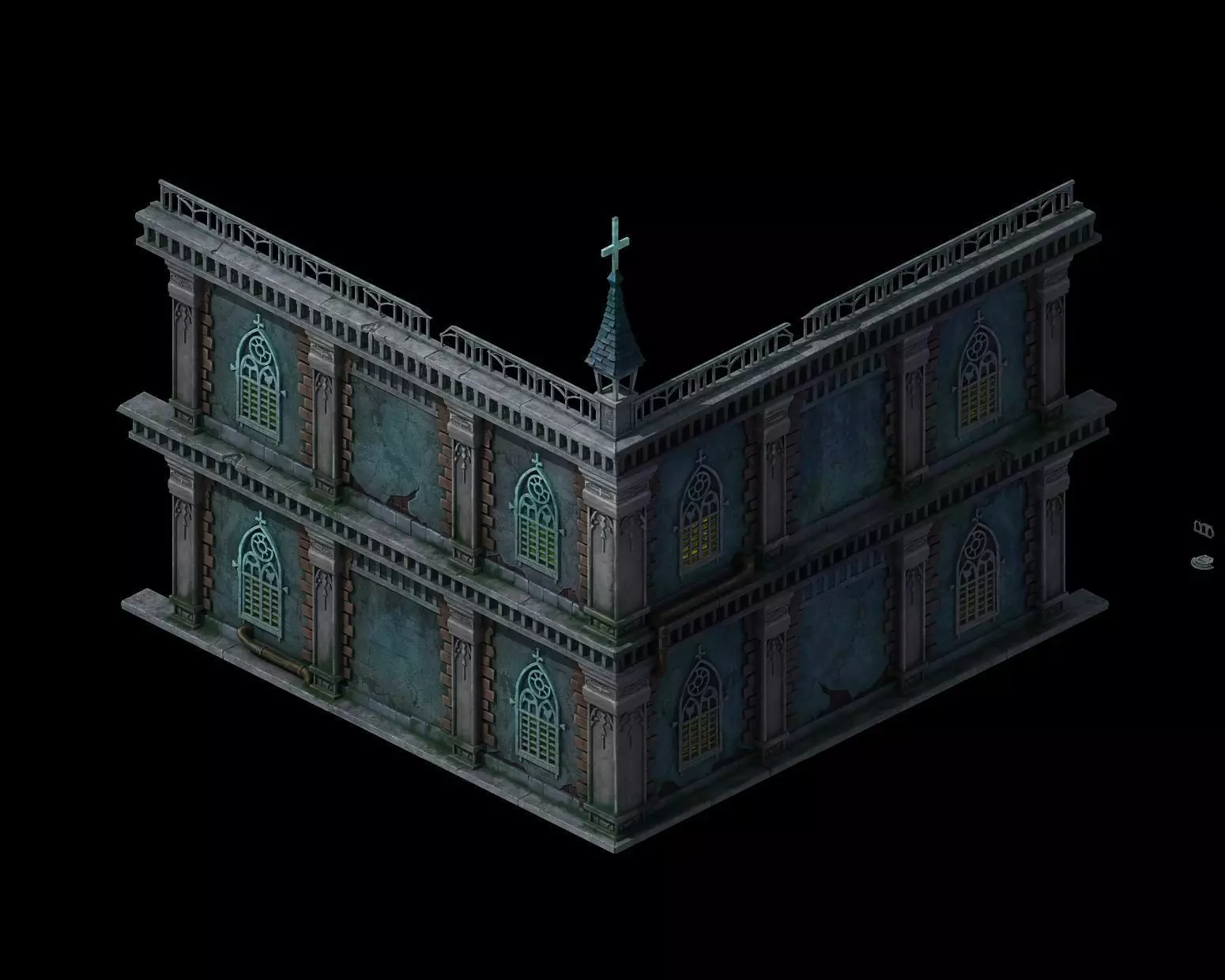 wall building 3D model