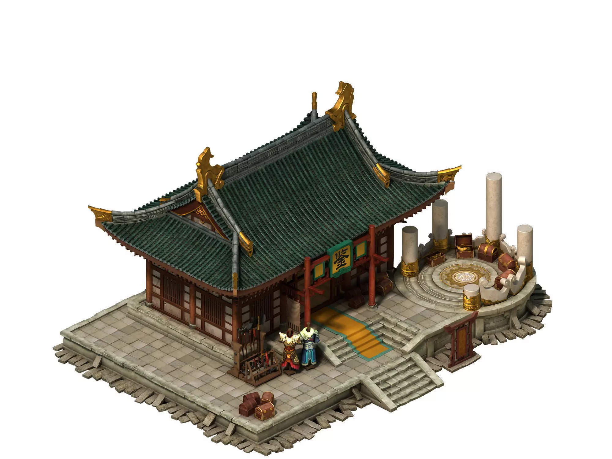 onstruction Equipment Weapon Identification Shop 3D model_0