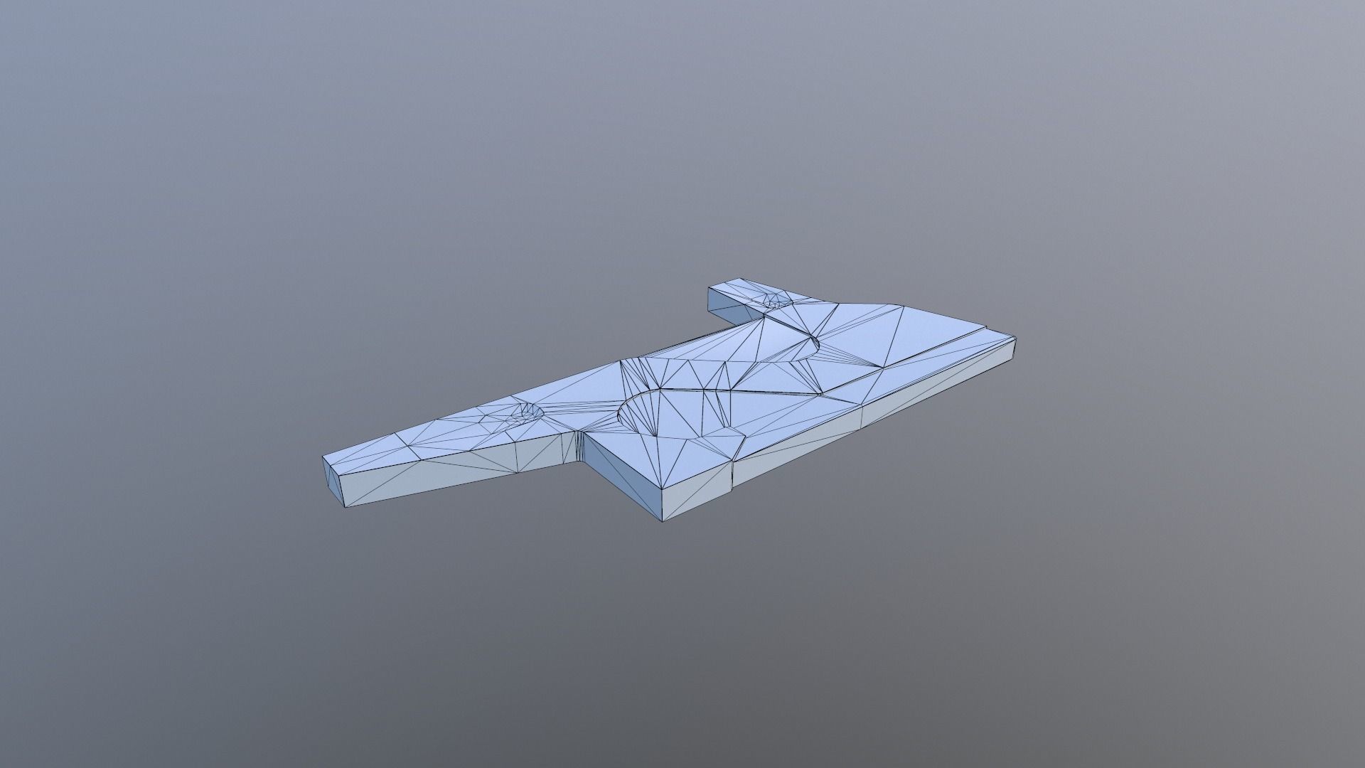 Cafe for two Low-poly 3D model_2