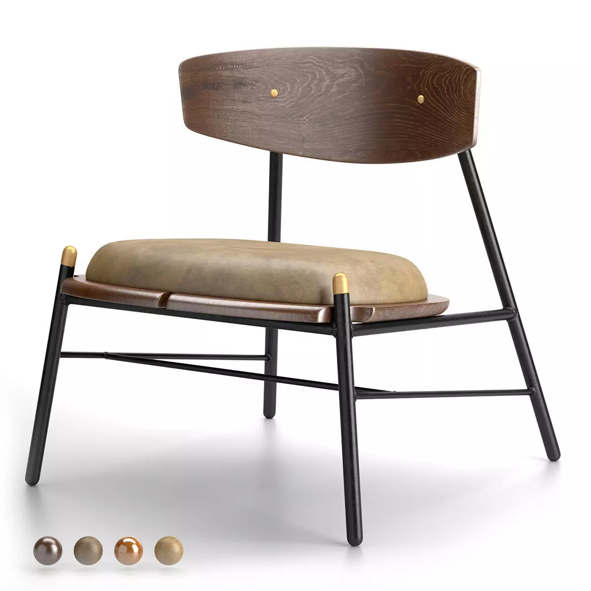 District Eight-KINK LOUNGE CHAIR Free 3D model