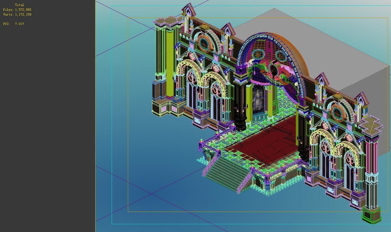 City churches - entrance 3D model_2