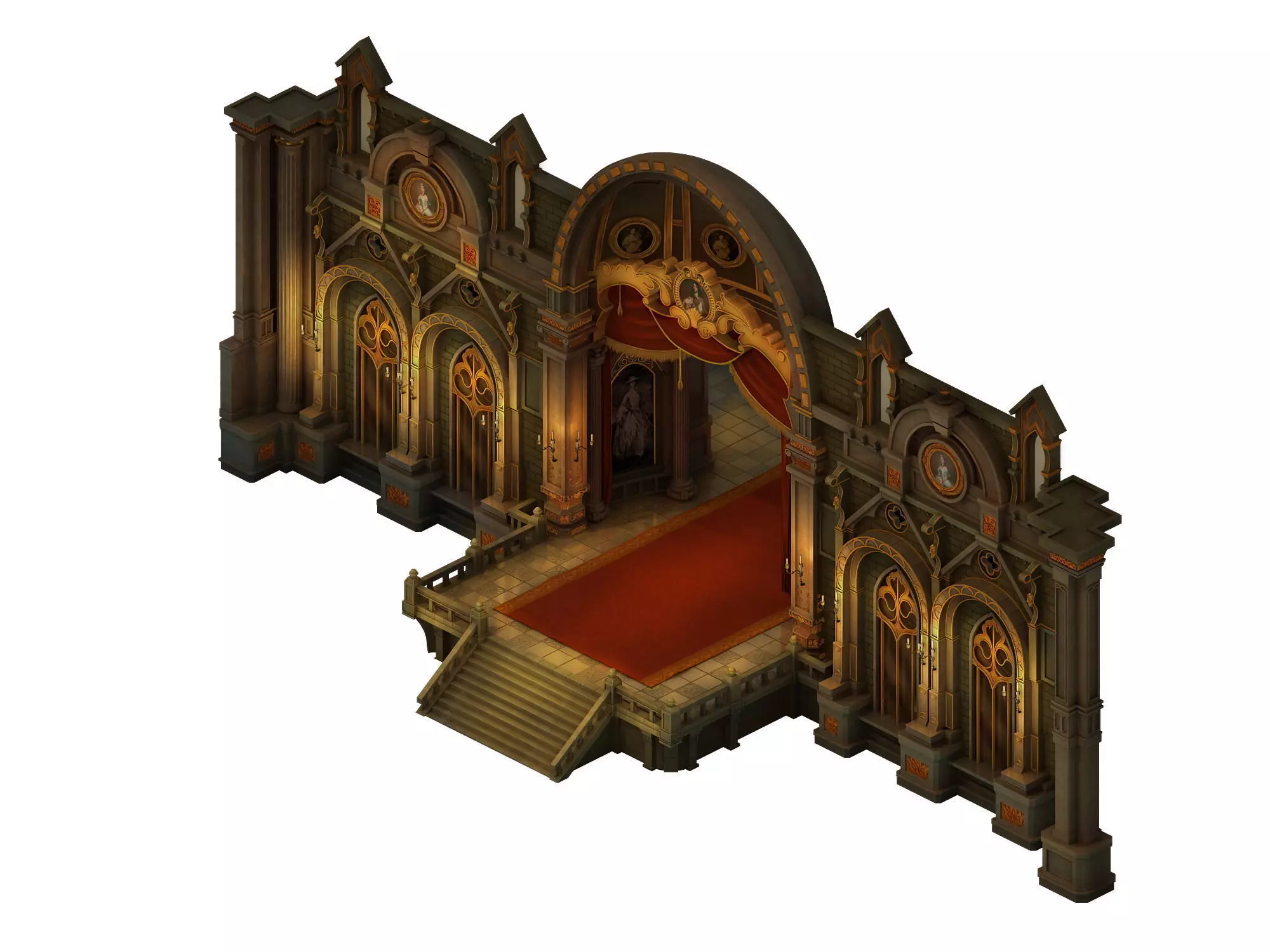 City churches - entrance 3D model_0
