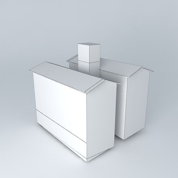 Residential groupie block 2 Block 1 Free 3D model_4