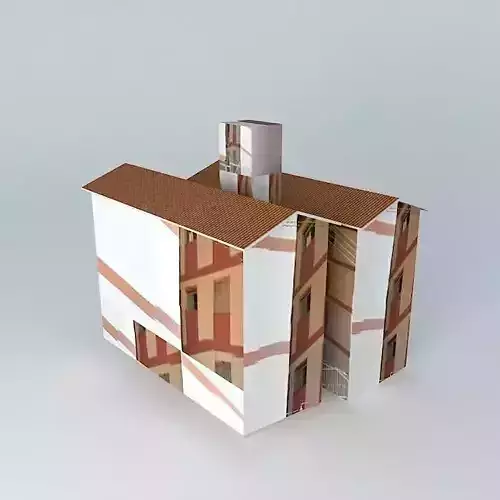 Residential groupie block 2 Block 1 Free 3D model