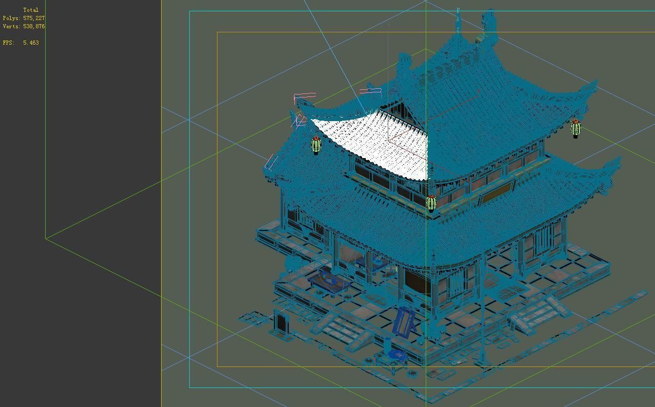 Game Model - City - Inn 3D model_1