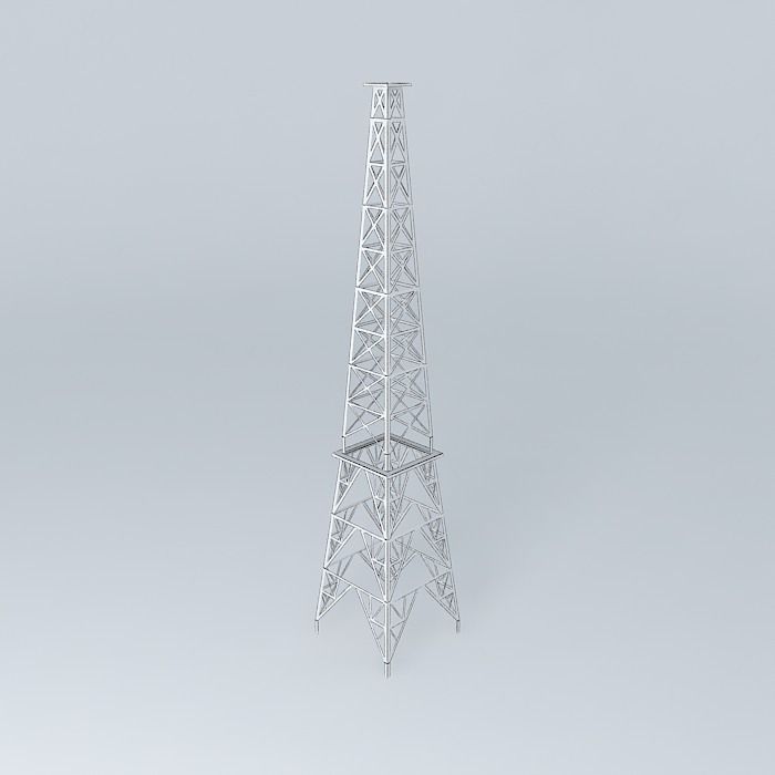 Torre da telepar Free 3D model_4