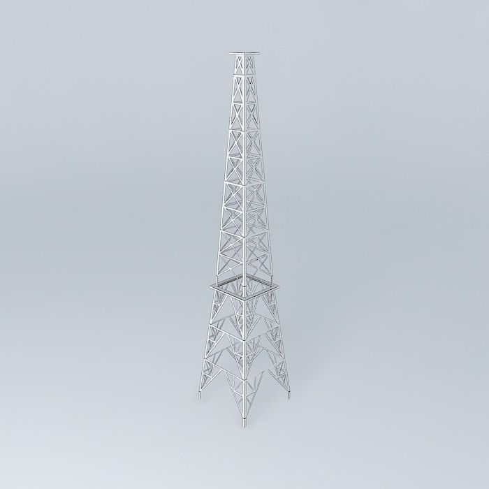 Torre da telepar Free 3D model_3