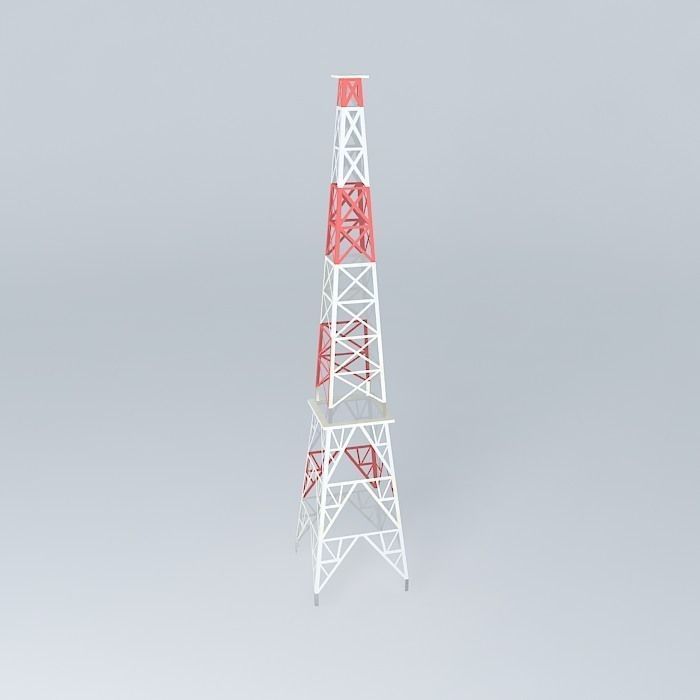 Torre da telepar Free 3D model_2