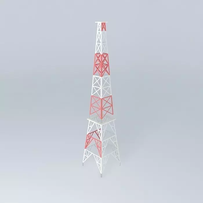 Torre da telepar Free 3D model_0