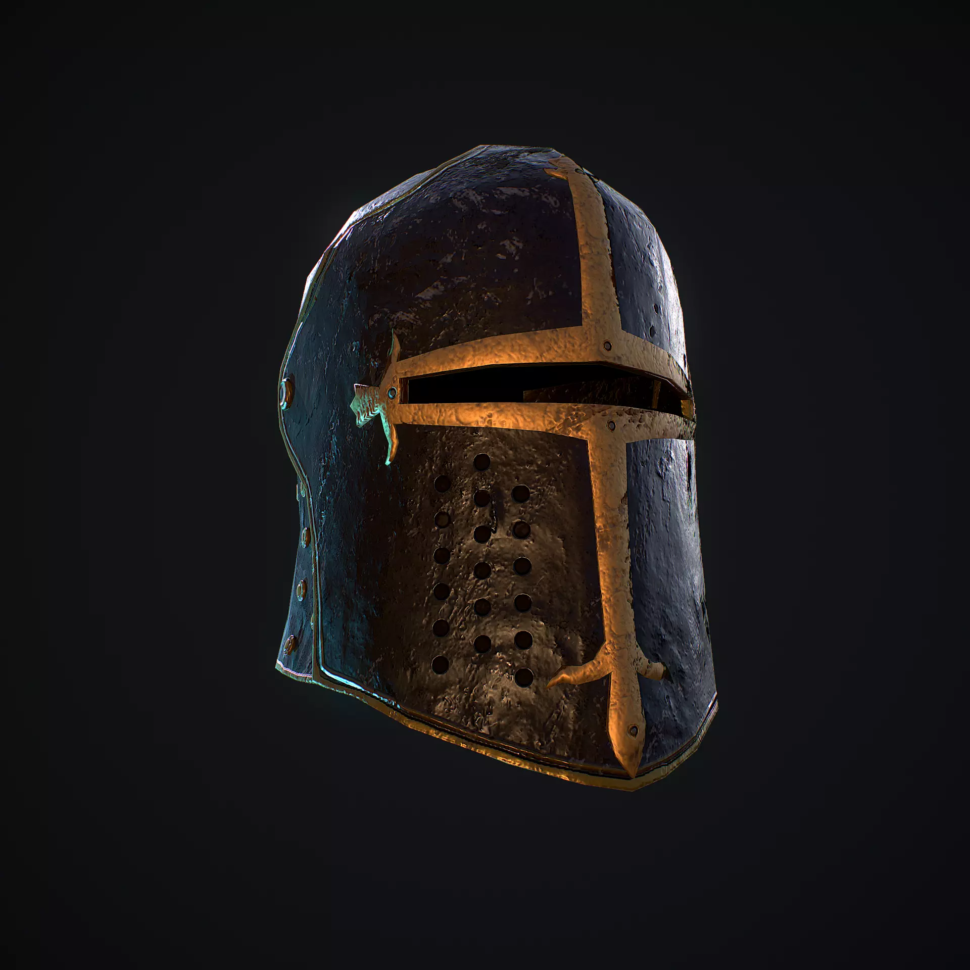  HIE Helmet D200226 Low-poly 3D model_0