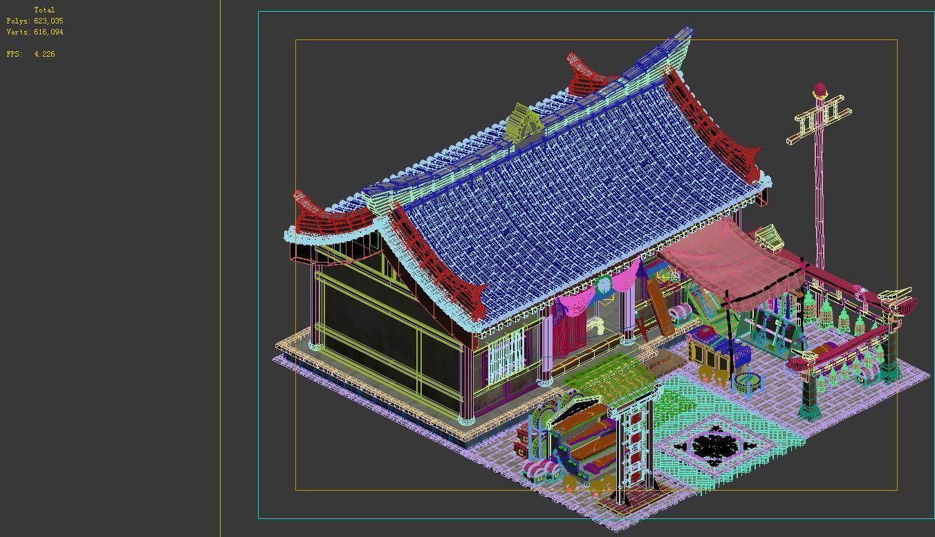 Game Model - City - Musical Instrument Shop 3D model_1