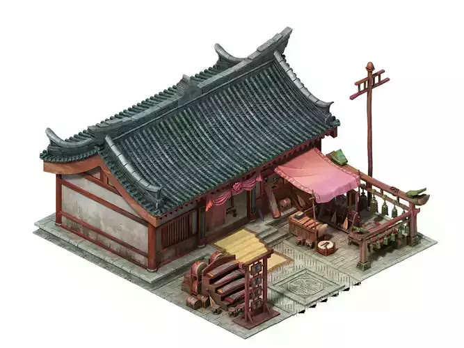 Game Model - City - Musical Instrument Shop