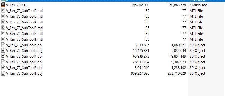 V Rex Sculpt Projects 3D model_7