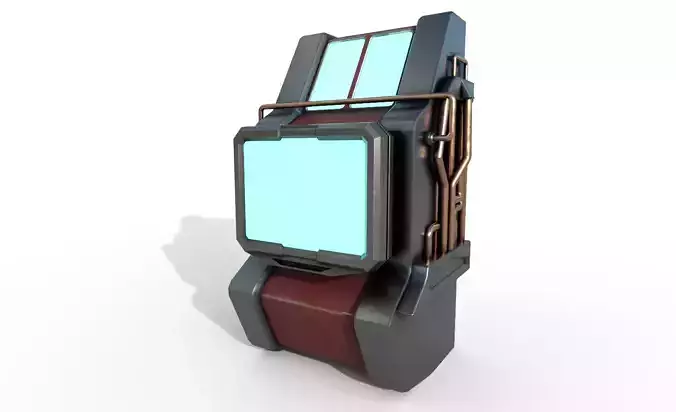 Sci fi Computer Terminal - Space Bunker