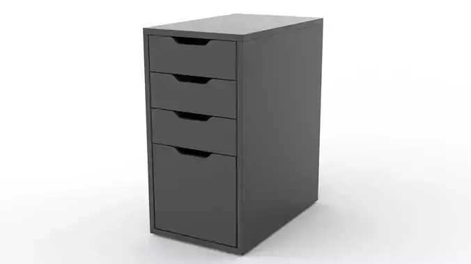 ALEX Drawer Unit Gray With 4 Drawers