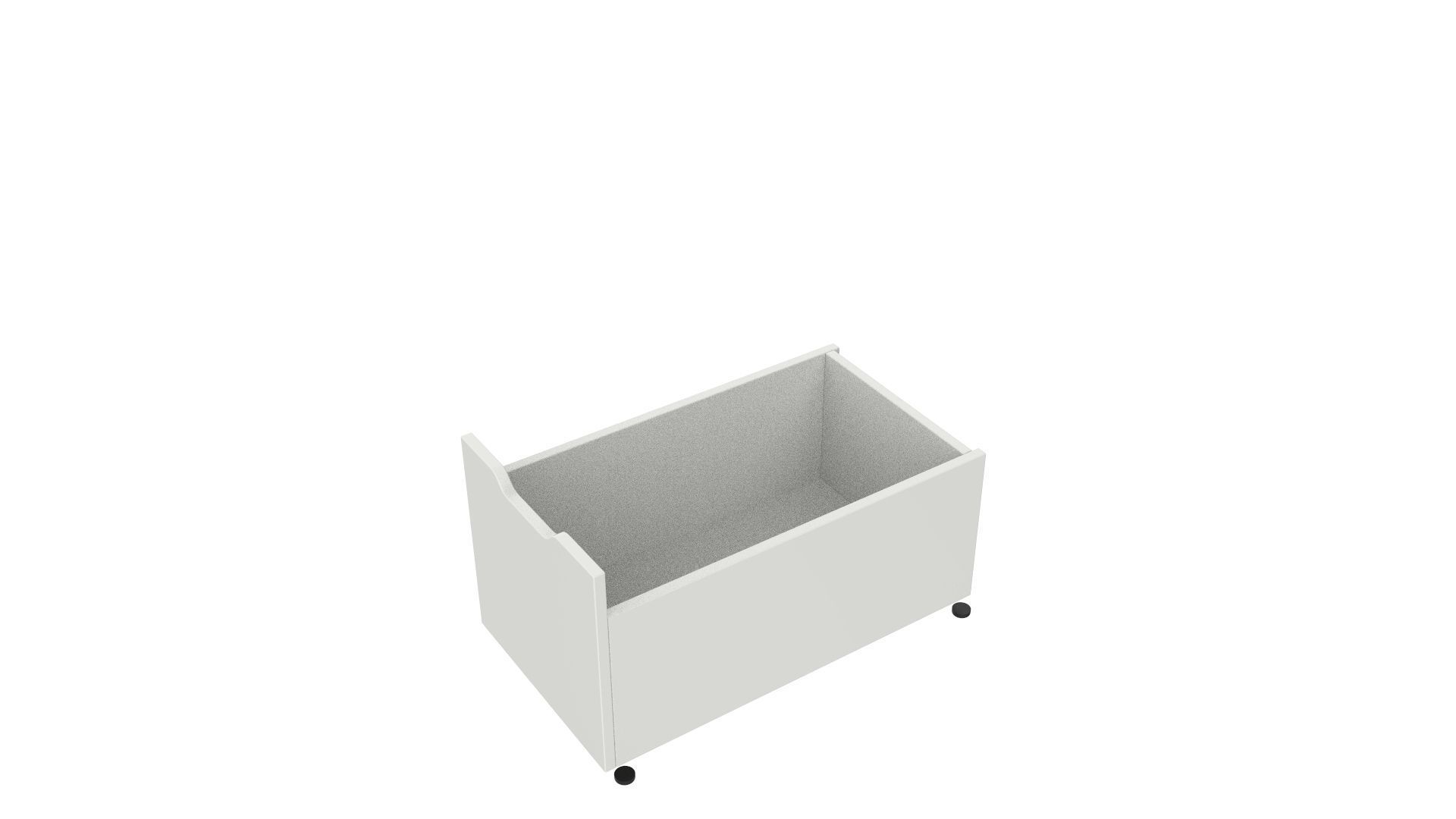 ALEX Drawer Unit White With 4 Drawers 3D model_16