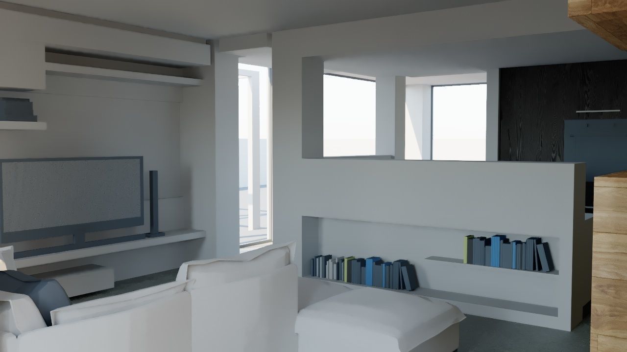 Living Room 3D model_2